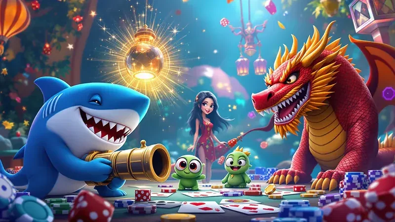 Tampilan arcade bawah laut untuk menjelajahi permainan tembak ikan FUNGAME777